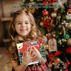 Bracelets de calendrier de l'avent de Noël pour enfants, compte à