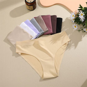 Wholesale ladies seamless underwear satin panties