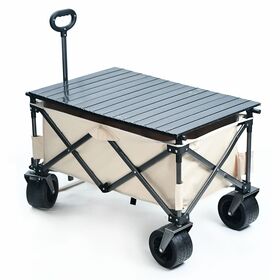 Tragbarer Einkaufswagen für Outdoor, Camping, Strand, Angeln - Faltbare Handwagen