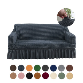 New Printed Geometric Home Decoration Protection Sofa Double-seat Slipcover  Sofa Cover - Explore China Wholesale Ektorp Slipcover Elastic Faux Leather  Linen Couch and Soft Sectional Covers Velvet Plastic 2 Seat, Knopparp Cover