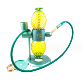 Wholesale Gravity Pineapple Arabian Gravity 360° rotating Glass pot