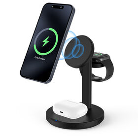 M9-YFZN Chargeur sans Fil Magnétique 3 en 1 Original Usine OEM ODM Station de Charge Portable pour iPhone 15