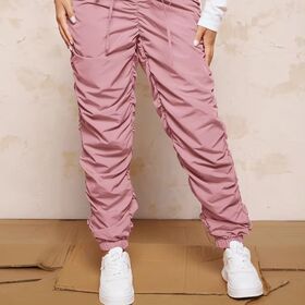 Pantalon de survêtement ample à motif de piste, coton épais personnalisé, molleton French Terry vierge, pantalon de survêtement évasé empilé, pantalon empilé