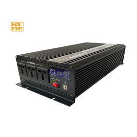  Inversor de corriente (pico 4000 W), inversor de onda  sinusoidal pura 2000W-12V/24V a 220V/110V convertidor de voltaje de  vehículo con puerto USB, se puede conectar directamente a la batería del  automóvil