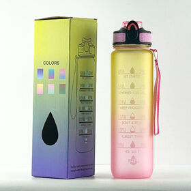 Bouteilles d'eau de luxe Tritan de haute qualité sans BPA avec logo personnalisé et paille