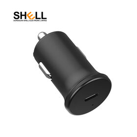 2 port USB car charger 12V / 24V 3.4A max 17W with Intelligent IC - White