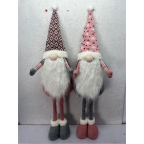Lot De 6 Gnomes De Noël En Peluche - Ornements Décoratifs Faits Main Pour Arbre De Noël