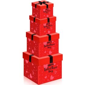 Cajas de regalo con tapas + caja de regalo de cinta, varios tamaños, cajas  decorativas anidadas para regalos, cajas de regalo de cartón para