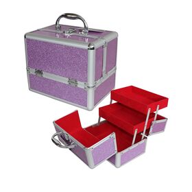 Manufacture custom sparkling makeup boxes jewelry boxes gifts, hand makeup kits.storage case Vanity tool case travel makeup case