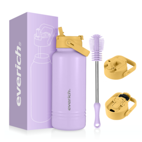 Bouteille d'eau isotherme portable à double paroi en acier inoxydable pour l'extérieur, vente en gros, thermos, flasque à vide