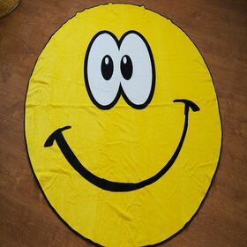 Wholesale high quality round printed beach towel custom design
