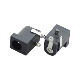 China Factory 5.5x2.1mm DC-005A Black DC Power Connector Jack Socket DC Female Socket Power Jack Connector