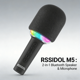 Karaoke microphone Bluetooth speaker with RGB Lights OEM ODM services