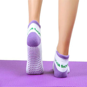 Altitude Trampoline Socks Purple Non-Slip Bottom Grip Ankle Sock Size: M,  (25PK)