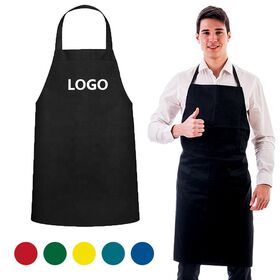 Tablier De Cuisine Imperméable - Noir Avec Poche - Homme Et Femme