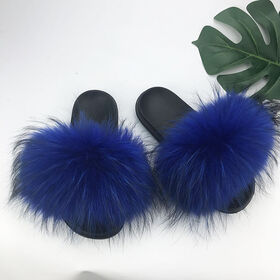 Women Fuzzy Slippers Furry Slippers 