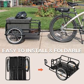 Foldable Steel Frame Bicycle Trailer Travel