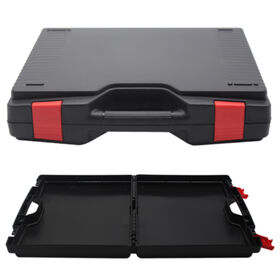 Caja de herramientas de inspección de plástico rígido moldeado, fabricada con espuma personalizada para equipos, resistente y duradera