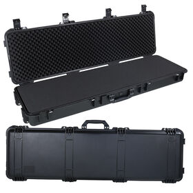 صناديق صلبة بلاستيكية مقاومة للصدمات والماء مُصنعة بمقبض وعجلات لتخزين ونقل معدات كاشف الاختبارات غير المتلفة