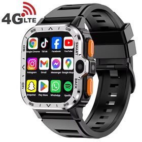 1,99 Zoll HD IPS Bildschirm Smartwatch Android 8.1 Quad-Core SC9832E 4GB RAM 64GB ROM 2MP+5MP Kamera WiFi GPS NFC 4G Smart Watch PGD