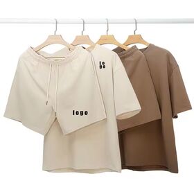 Ensembles d'été pour hommes : Vêtements décontractés respirants, T-shirts et shorts de style urbain, survêtements de sport à manches courtes, grandes tailles pour hommes