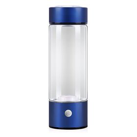 Copo Portátil Gerador de Íons Alcalino Rico em Hidrogênio com Filtro de Vidro para Água Hidrogenada USB