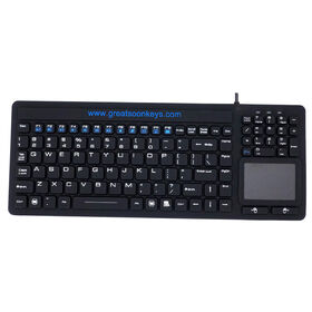 IP68 2.4G Wireless Touchpad Medizinische Tastatur Silikon Gummi Tastatur Industrielle Krankenhaus Waschbare Wasserdichte Tastatur Herstellung