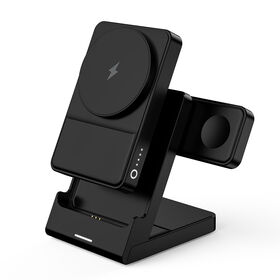 Cargador Inalámbrico Rápido para Teléfono Mini 3 en 1 Banco de Energía Magnético Portátil - 5000mAh