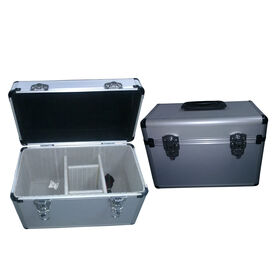 Fabricación a medida de estuches de herramientas de aluminio, carcasa dura, robusta, tamaño personalizado, estuche de vuelo de aluminio resistente, maletín OEM
