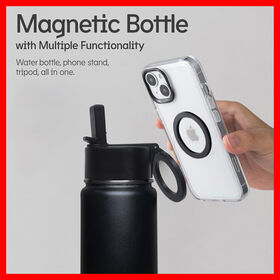 Bouteille d'eau en acier inoxydable 24oz, nouveau modèle 2024, avec couvercle de paille magnétique