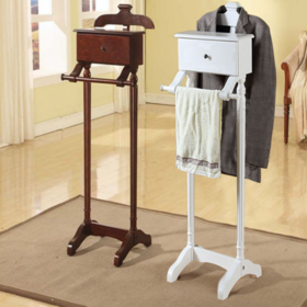 Wholesale hotel floor coat and hat rack Hotel room Solid wood coat and hat rack mobile European-style coat hanger