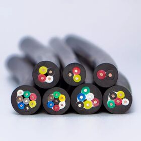 3182Y 3183Y 2 core round pvc mains power cable black copper