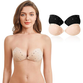 Buy Wholesale China Women Perforated Long-lasting Bio-adhesive Bra Reusable  Brest Gather Breathable Bra & Bra at USD 3.2