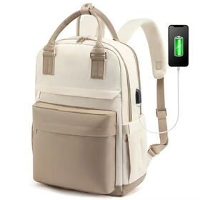 Mochila escolar duradera al por mayor para portátiles con puerto de carga USB para hombres y mujeres
