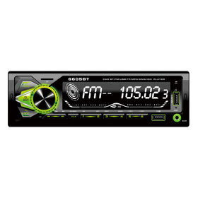 Lecteur MP3 de voiture LCD 1DIN avec DSP 12V RC Commande vocale Fonction mains libres Bluetooth Émetteur FM Autoradio Stéréo