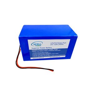 VCELL/OEM 25.6V 10Ah LiFePO4 Battery Pack 7S5P with Smart BMS for Solar Storage