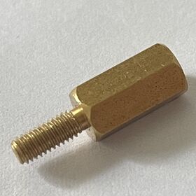 Espárrago hexagonal mecanizado/Tuerca de espárrago/Tornillo/Perno, Hecho de latón, OEM y pedidos pequeños son bienvenidos