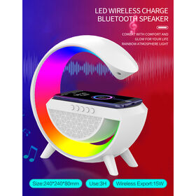 20225 Hot sell OEM LED wireless charge bluetooth speaker portable speaker
