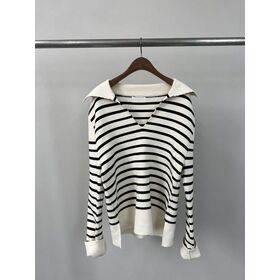 New Clothes Women Plus Size Loose 100% Acrylic Pullover for Ladies Stripe  Crew Neck Winter Sweater - China Women Sweater and Knit Sweater price