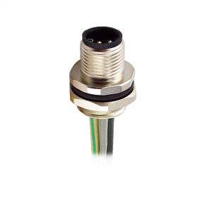 Auto spare parts faceplate PG9 or m16 thread connector male straight rear m12 L code 4p 5p