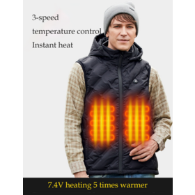 21 Zones Gilet Auto-chauffant Quatre Interrupteurs Contrôle Hommes Veste Chauffante USB électrique Chauffé Vêtements Femmes Gilet Thermique Chaud Hiver