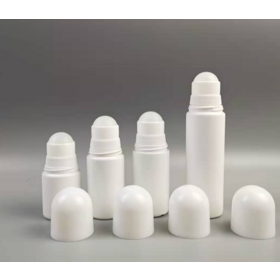 Botella de bola de material PE al por mayor, botella para envases de cosméticos, desodorante, botella roll-on de 30 ml/50 ml/80 ml/100 ml