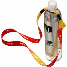 Grosir tempat botol air kustom, tali lanyard leher dengan sublimasi, attachment dengan gesper klip dan kait logam