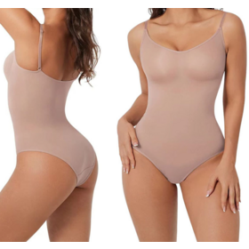 OEM One-piece shapewear postpartum tights T-riangle thong waist lift hip shapewear bra corset underwear teddies lingerie