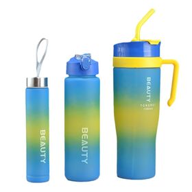 Großhandel 3er Set Kunststoffbecher 237ml, 710ml, 1183ml mit Wasserflasche für Reisen