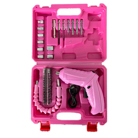 Ananke Robust Red 20V Cordless Screwdriver Set with Impact Bits and Multiple Drive Types