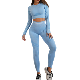 Yoga wear for women with sun protection lightweight and breathable and different color and anti shrink exercise wear