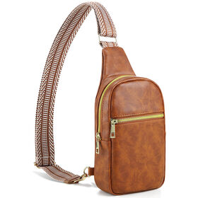 Petit Sac Bandoulière pour Femmes, Sac à Bandoulière Croisé en Cuir, Sac Banane, Sac de Poitrine avec Sangle - Vente en Gros