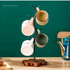 Cabilock Distributeur De Gobelets En Papier En Bois Naturel Pour Plan