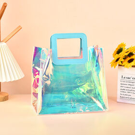 Fashion Popular Large Capacity High Quality Waterproof Plastic Women Shopping PVC Clear Tote Bag